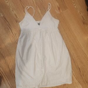 Womens Speghetti Strap White Dress